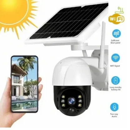 Telecamera di sorveglianza con pannello solare
