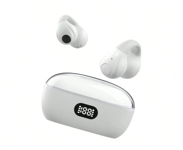 Cuffie wireless con display digitale, auricolari stereo true wireless