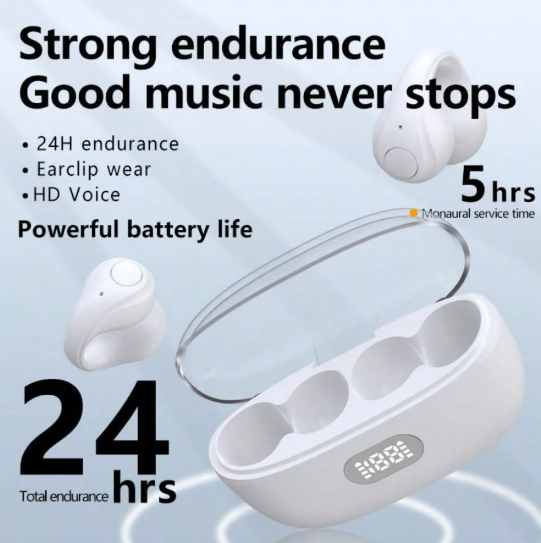 Cuffie wireless con display digitale, auricolari stereo true wireless